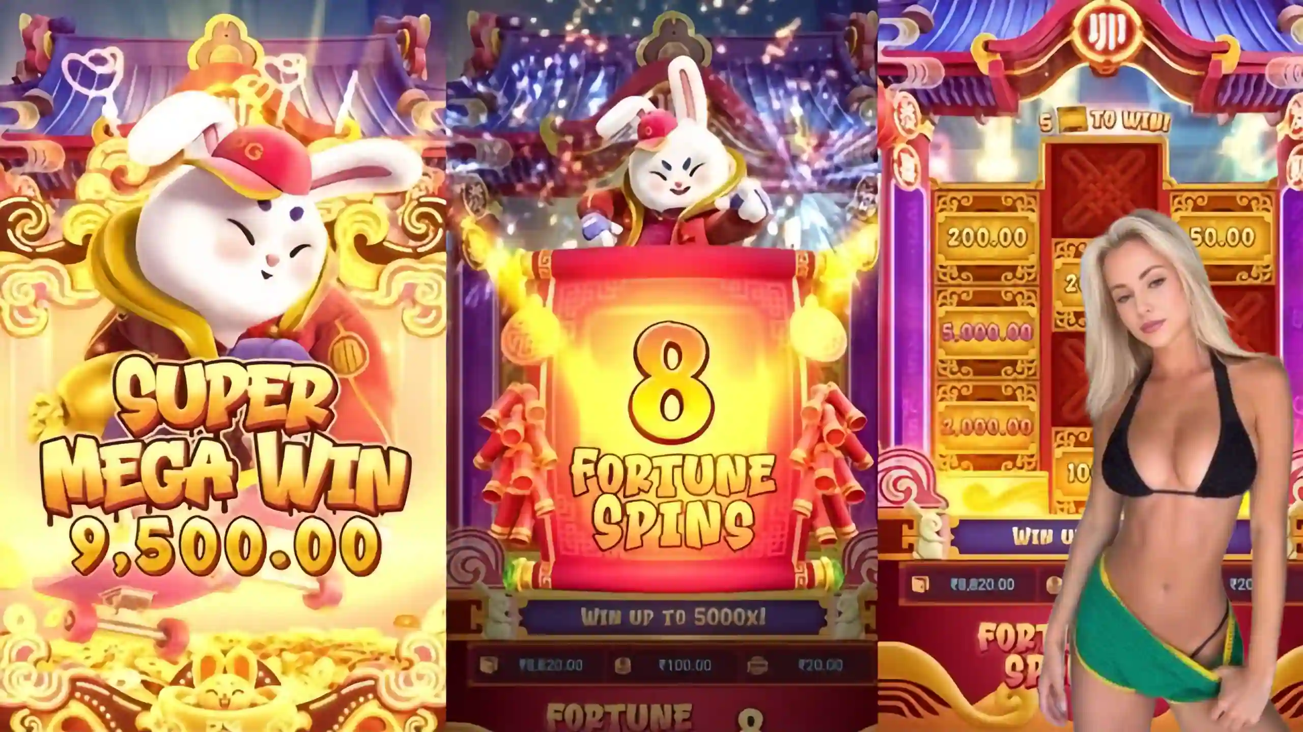 Wild Expansivo Fortune Rabbit 76m - Coelho Dourado que Expande